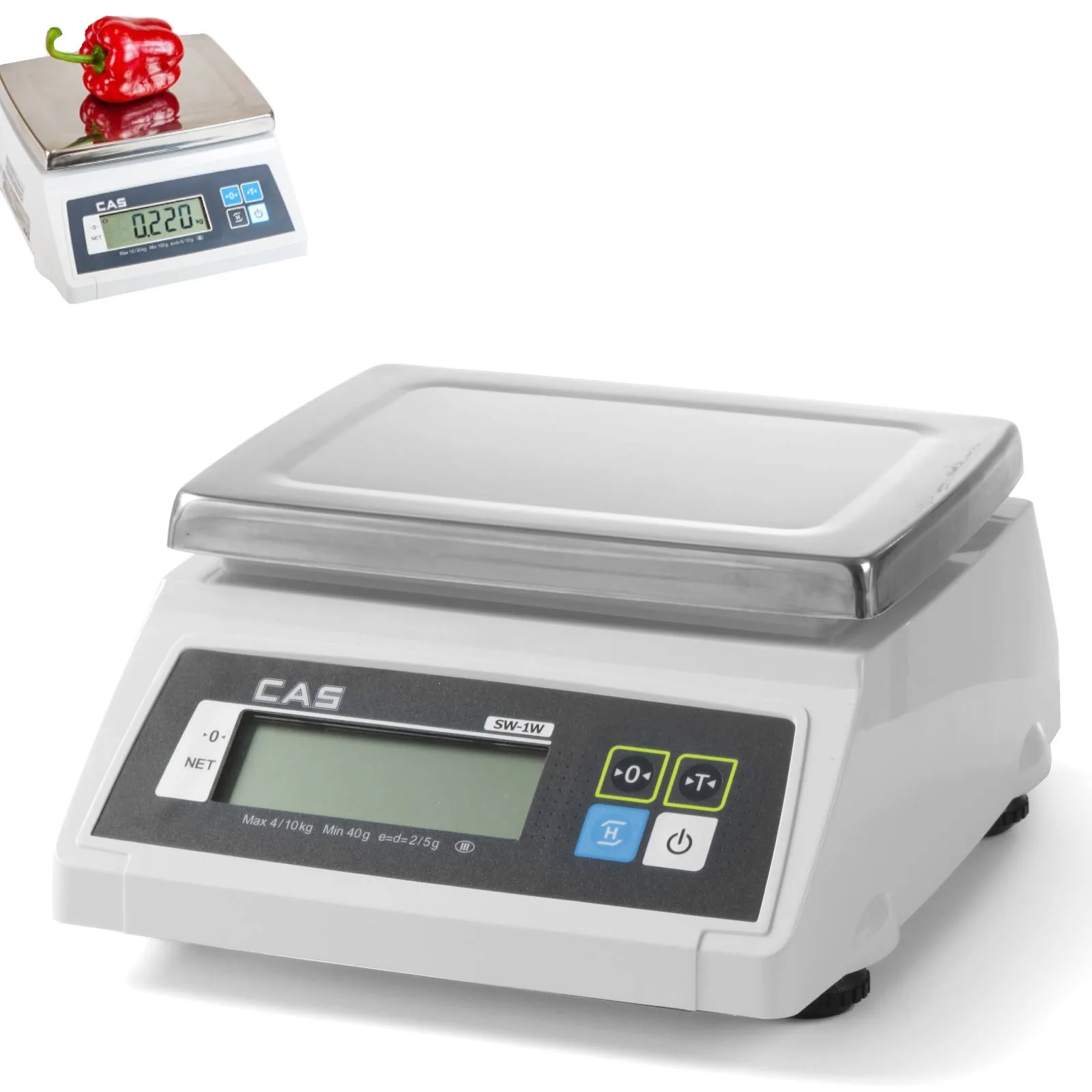 Vízálló ellenőrző mérleg, 10 kg / 5 g pontossággal - CAS 580370