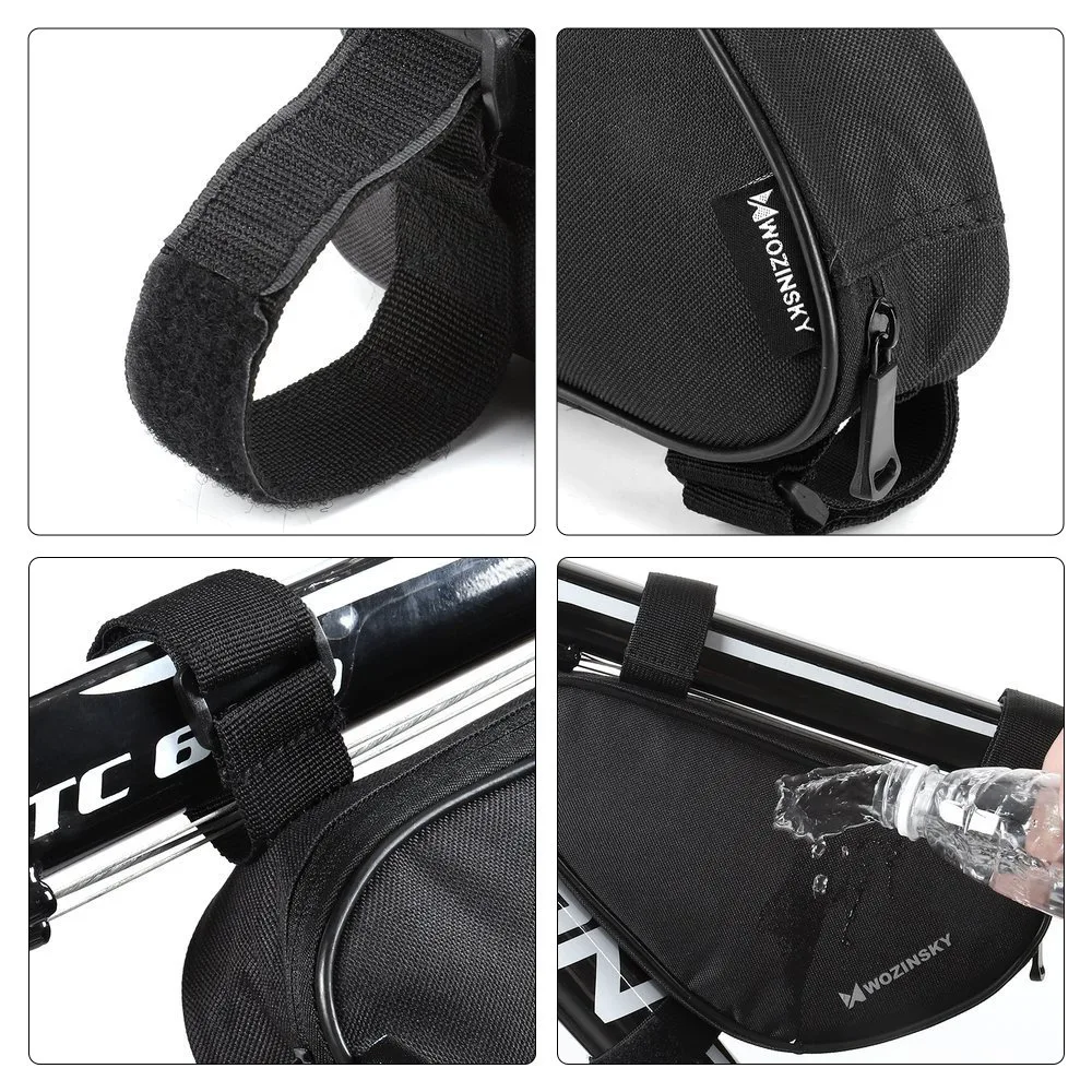 1.5 L black bicycle frame bag 10