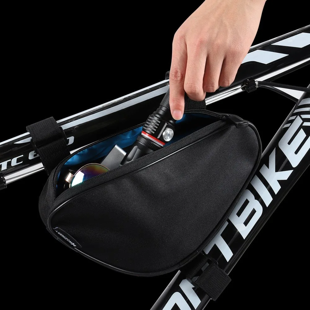 1.5 L black bicycle frame bag 7