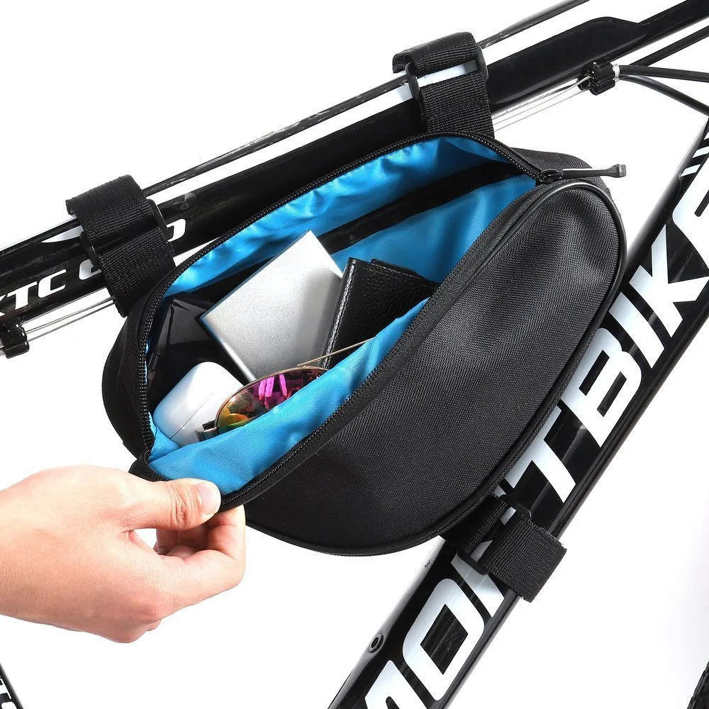 1.5 L black bicycle frame bag 9