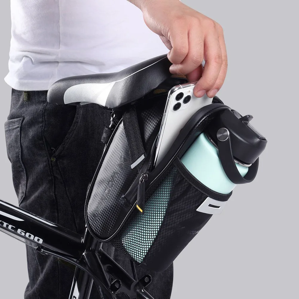 1,5 l schwarze Satteltasche 11