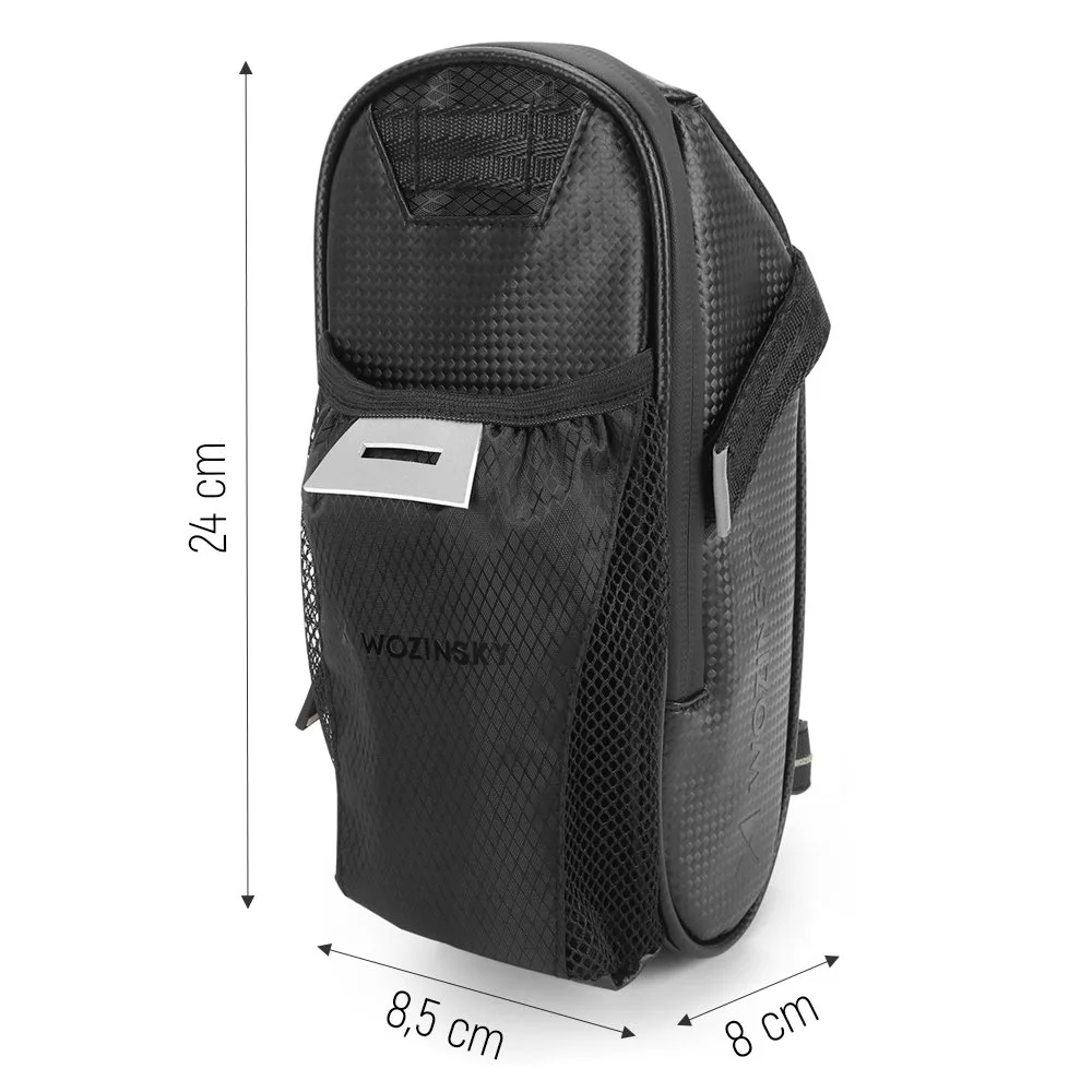 1,5 l schwarze Satteltasche 4