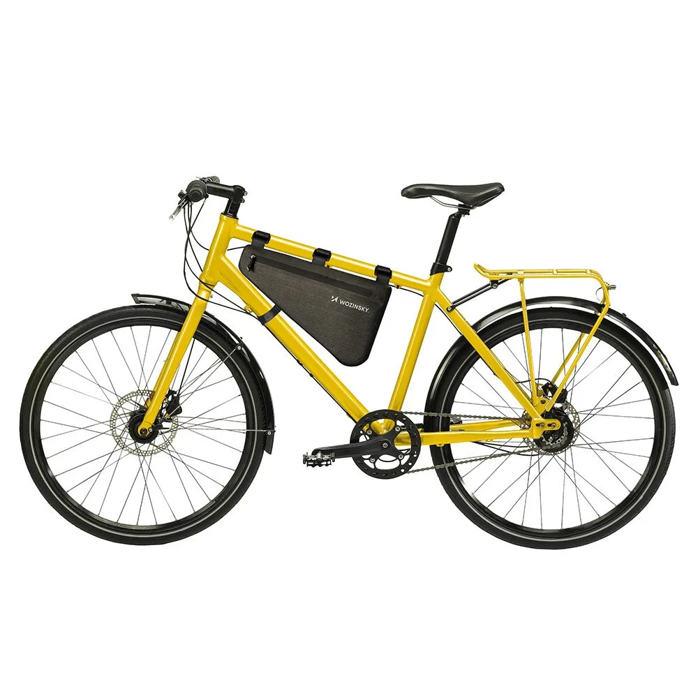 Torba rowerowa na ramę roweru 5 l szara 6