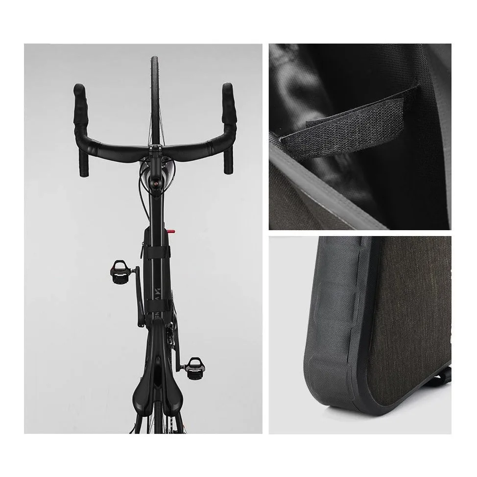 Torba rowerowa na ramę roweru 5 l szara 8