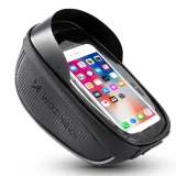 Torba rowerowa na kierownicę z etui na telefon 1 l czarna 2