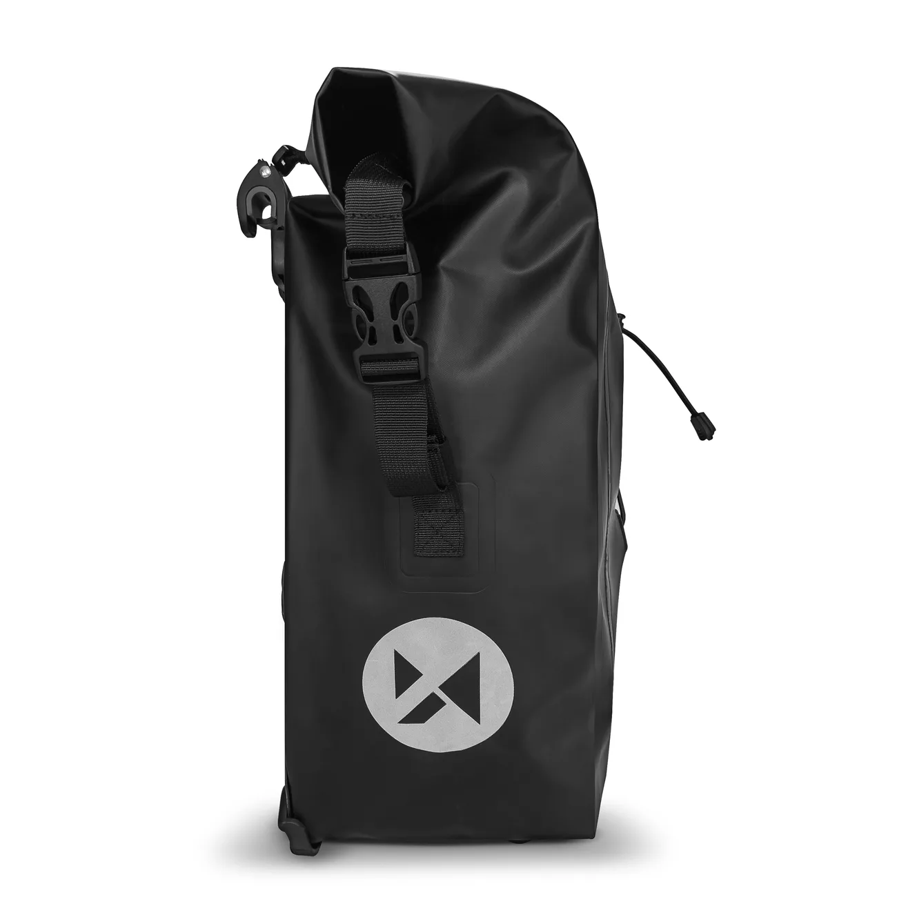 Waterproof 25L black bike pannier for bike rack 3