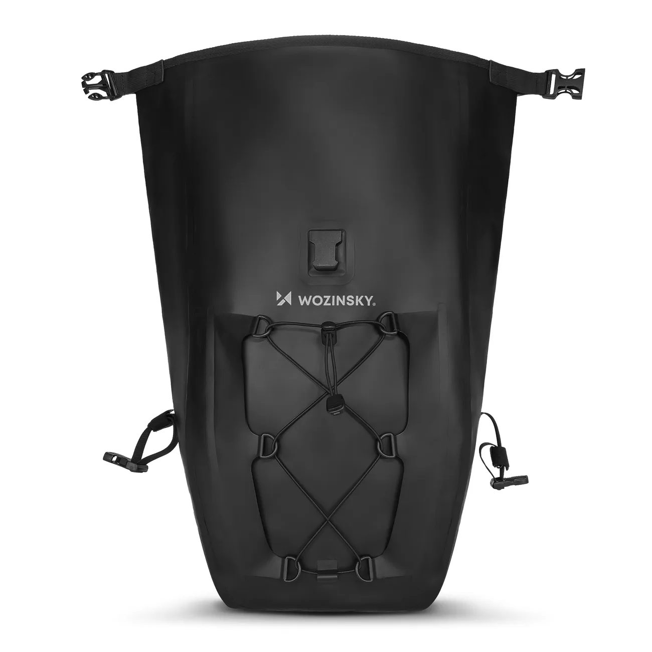 Waterproof 25L black bike pannier for bike rack 7
