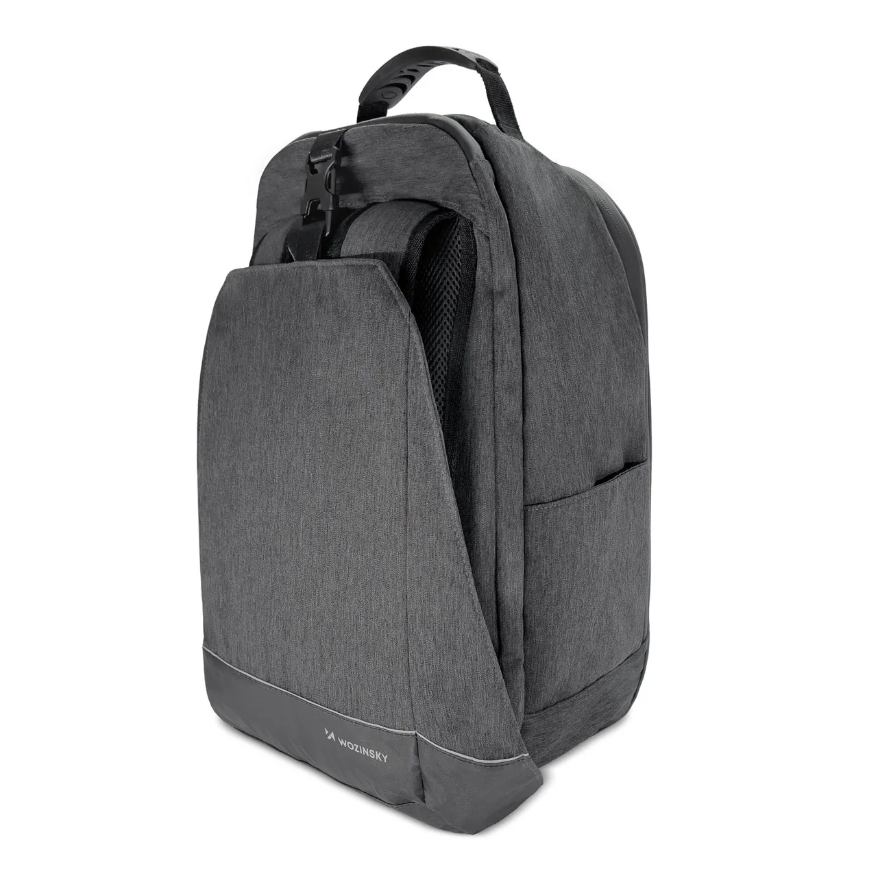 Bicycle rack bag, 2-in-1 bicycle backpack with frame, 30L, black 8