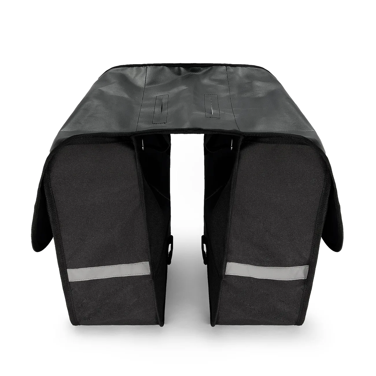 28 L Double Rear Rack Bike Bag, Black 3