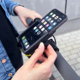 Fém telefon tartó kerékpárokhoz és robogókhoz, fekete 6