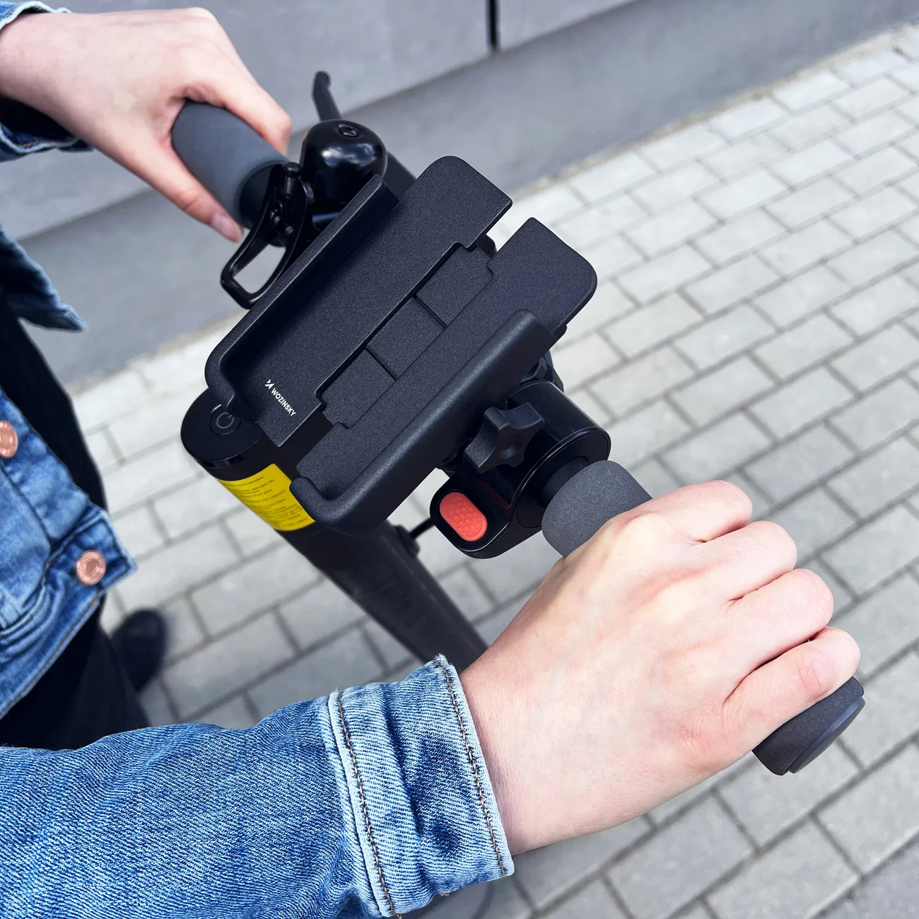 Fém telefon tartó kerékpárokhoz és robogókhoz, fekete 8