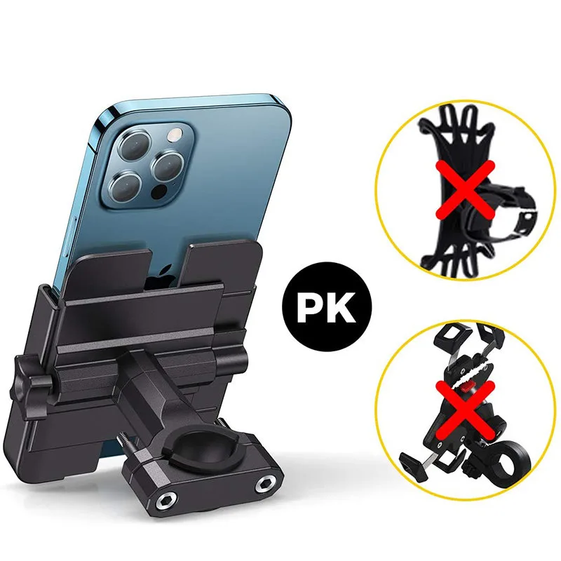 Fém telefon tartó kerékpárokhoz és robogókhoz, fekete 9