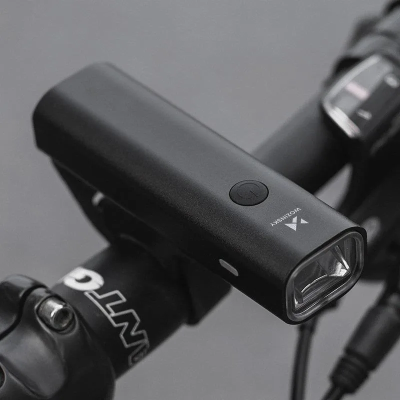 Lampă frontală USB pentru bicicletă, lumină albă, 4 moduri, negru 4