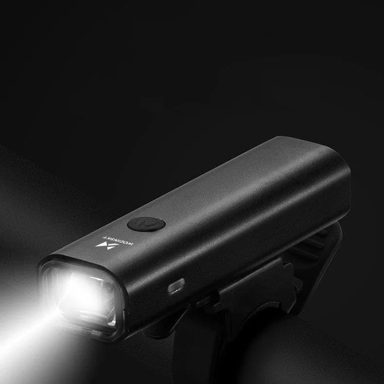 Lampă frontală USB pentru bicicletă, lumină albă, 4 moduri, negru 6
