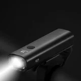 Lampă frontală USB pentru bicicletă, lumină albă, 4 moduri, negru 6