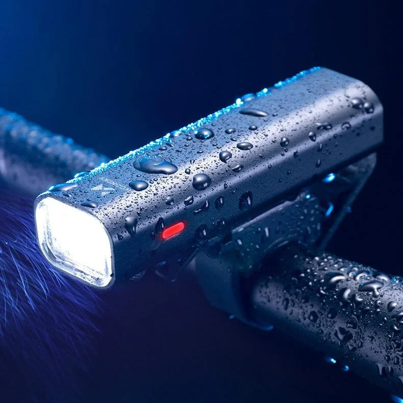 Lampă frontală USB pentru bicicletă, lumină albă, 4 moduri, negru 9
