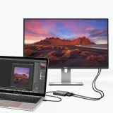 USB Type-C Thunderbolt 3 elosztó adapter, fekete 4