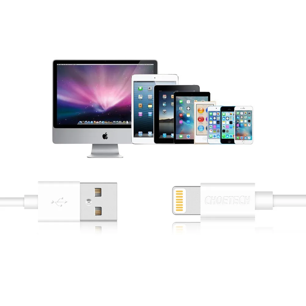 MFI USB–Lightning kábel, 1,2 m, fehér 4