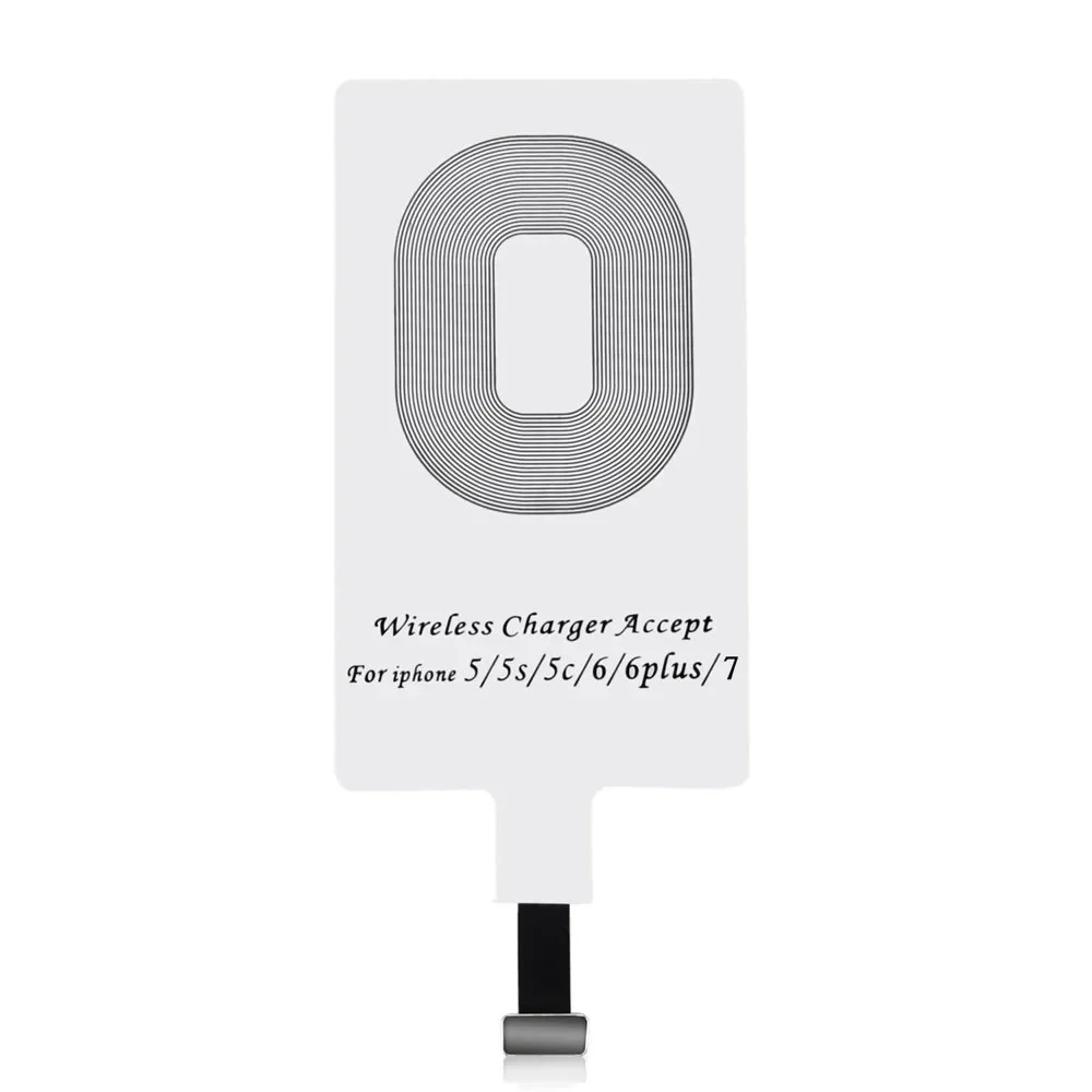 Qi Lightning vezeték nélküli töltőadapter, fehér induktív pad Qi Lightning vezeték nélküli töltőadapter, fehér induktív pad