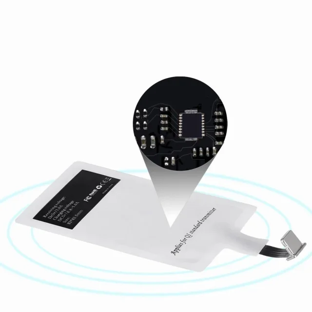 Qi Lightning vezeték nélküli töltőadapter, fehér induktív pad