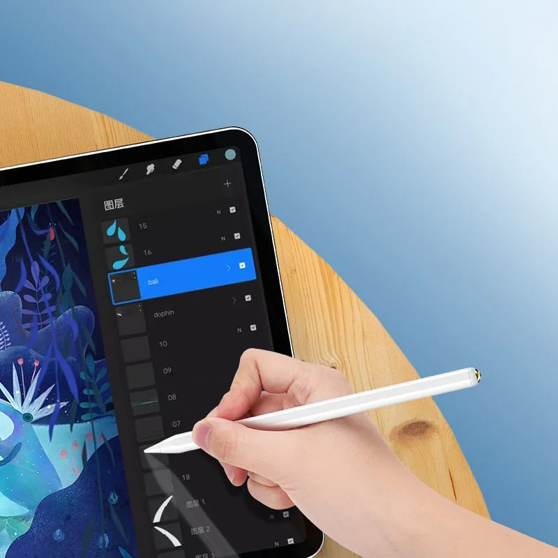 Kapacitív érintőceruza iPad-hez, aktív, fehér