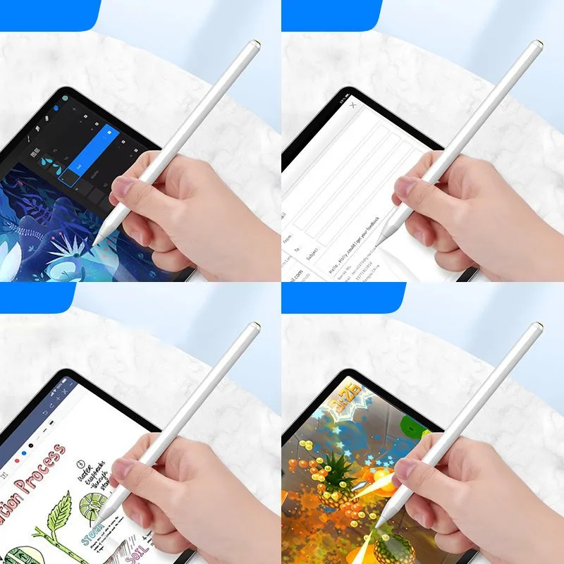 Rysik pen pojemnościowy stylus do iPad aktywny biały 7