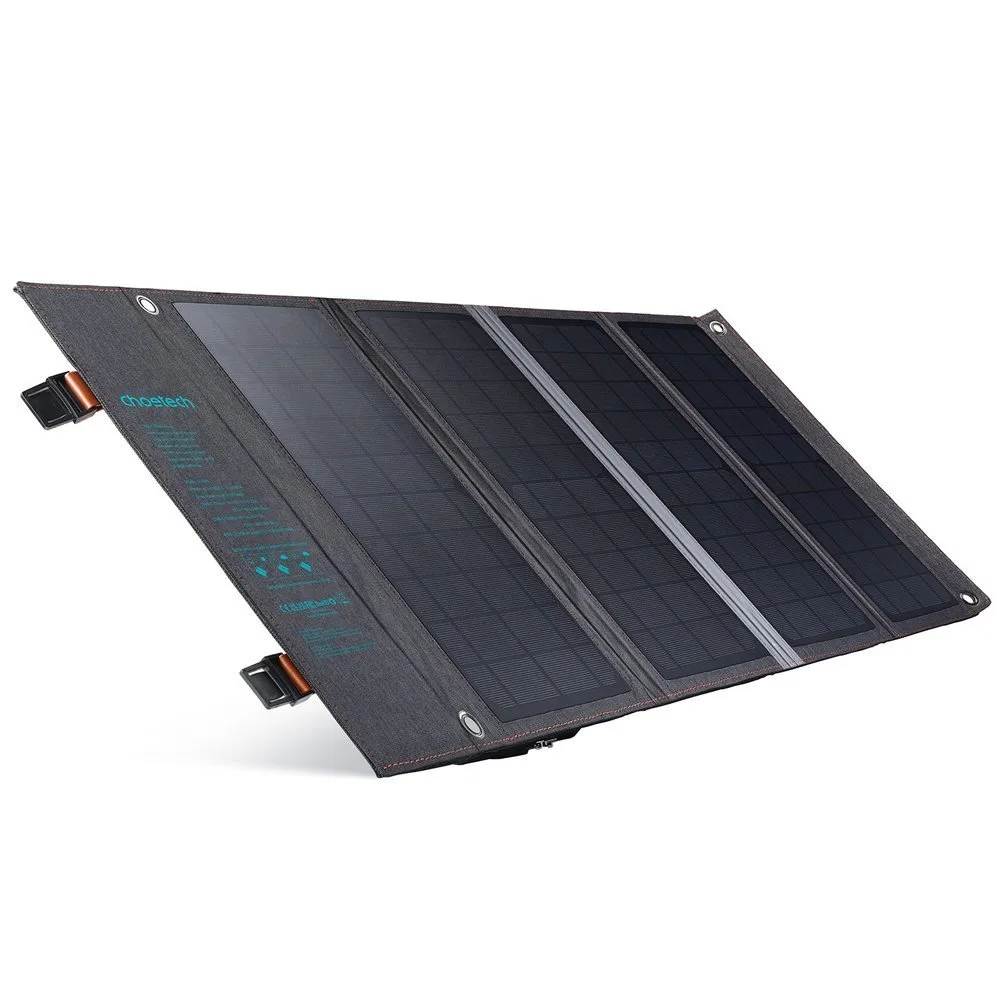 36W QC PD USB-C Solar Travel Charger, Gray 10