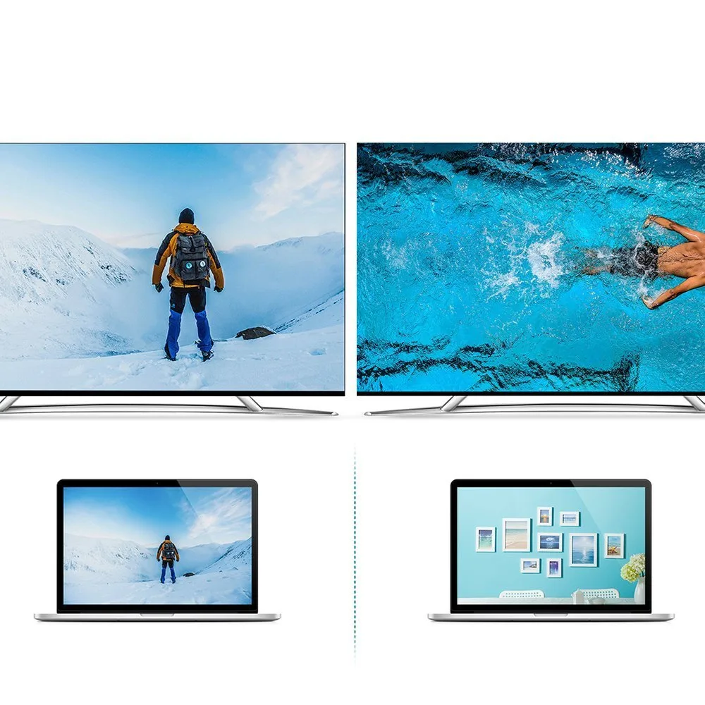 USB Type-C – HDMI 4K 30 Hz kábel, 3 m, fekete 8