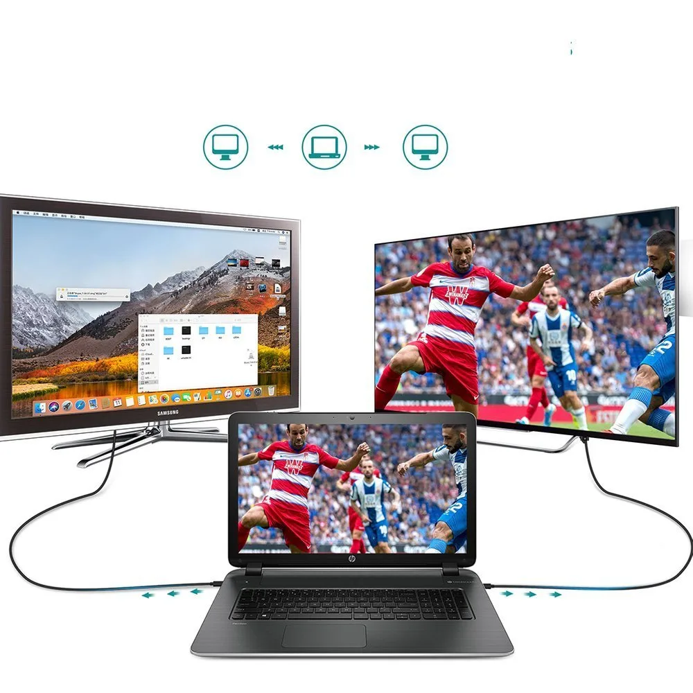 USB Type-C – HDMI 4K 30 Hz kábel, 3 m, fekete 9