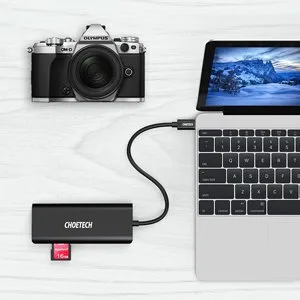 6 az 1-ben USB Type-C hub adapter dokkolóállomás 100 W PD fekete 10