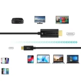 USB Type-C to HDMI 2.0 4K 60Hz Adapter Cable, 1.8m, Black 4