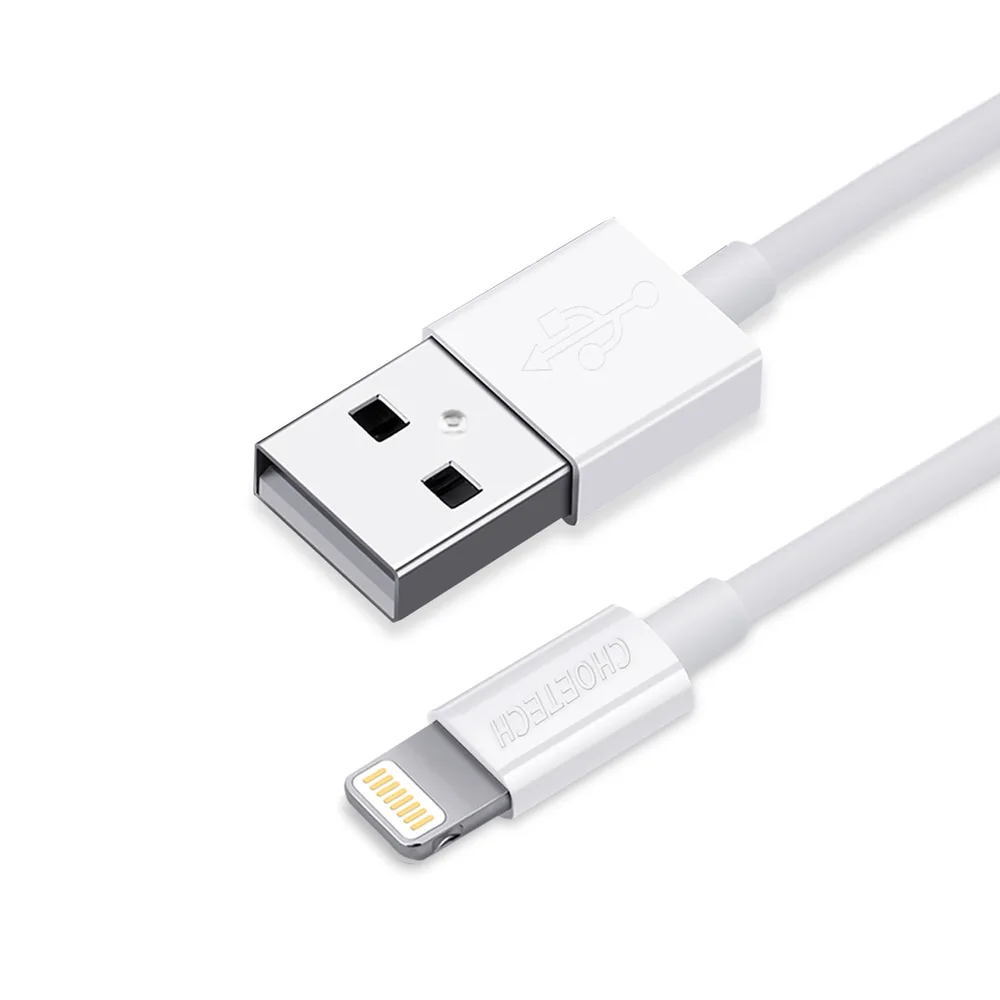 MFI-tanúsítvánnyal rendelkező 1,8 m-es USB-A–Lightning kábel, fehér
