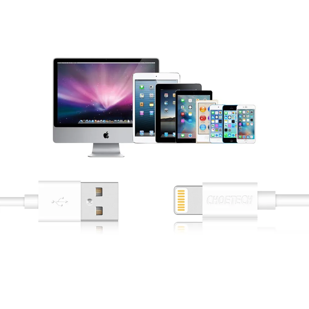 MFI-certificirani kabel USB-A na Lightning, bijeli, 1,8 m 4