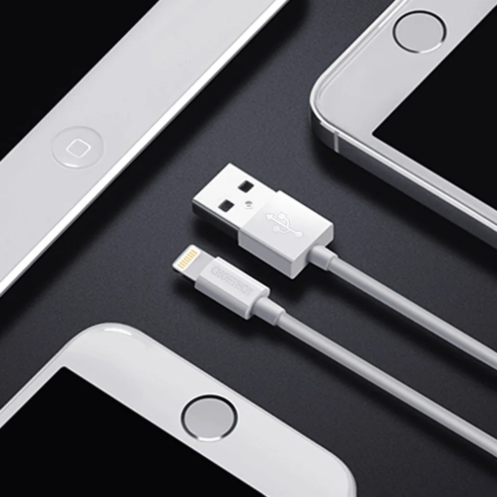 MFI-certificirani kabel USB-A na Lightning, bijeli, 1,8 m 5