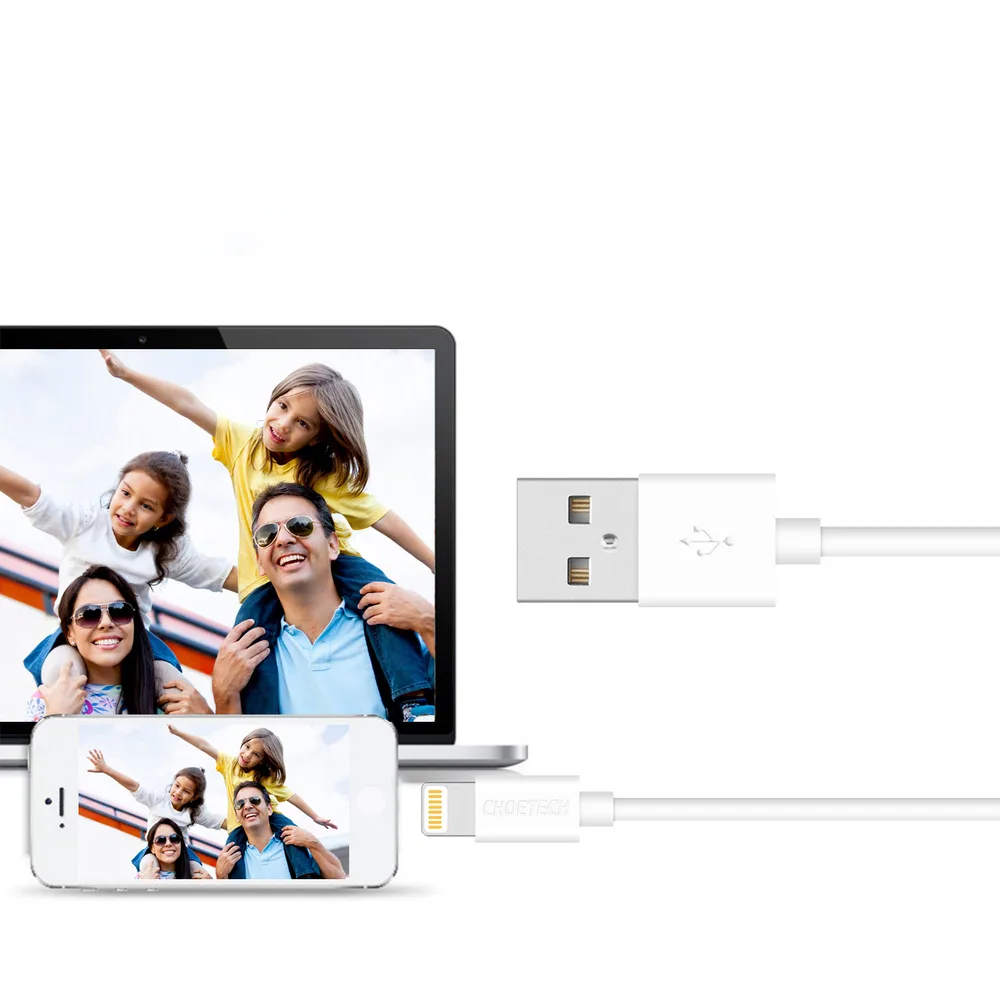 MFI-certificirani kabel USB-A na Lightning, bijeli, 1,8 m 6