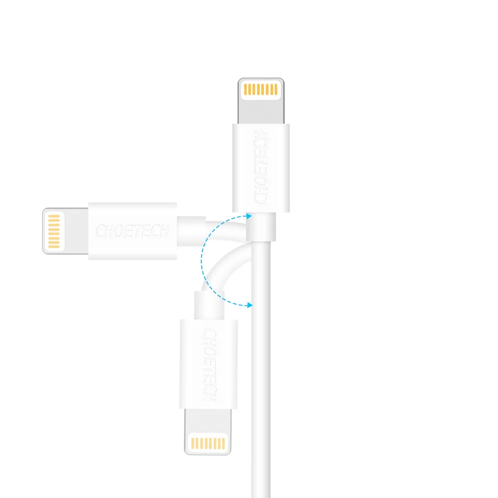 MFI-certificirani kabel USB-A na Lightning, bijeli, 1,8 m 7