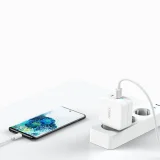 GaN USB Type-C PD USB-A QC3.0 65W 3.25A Fast Wall Charger, White 3