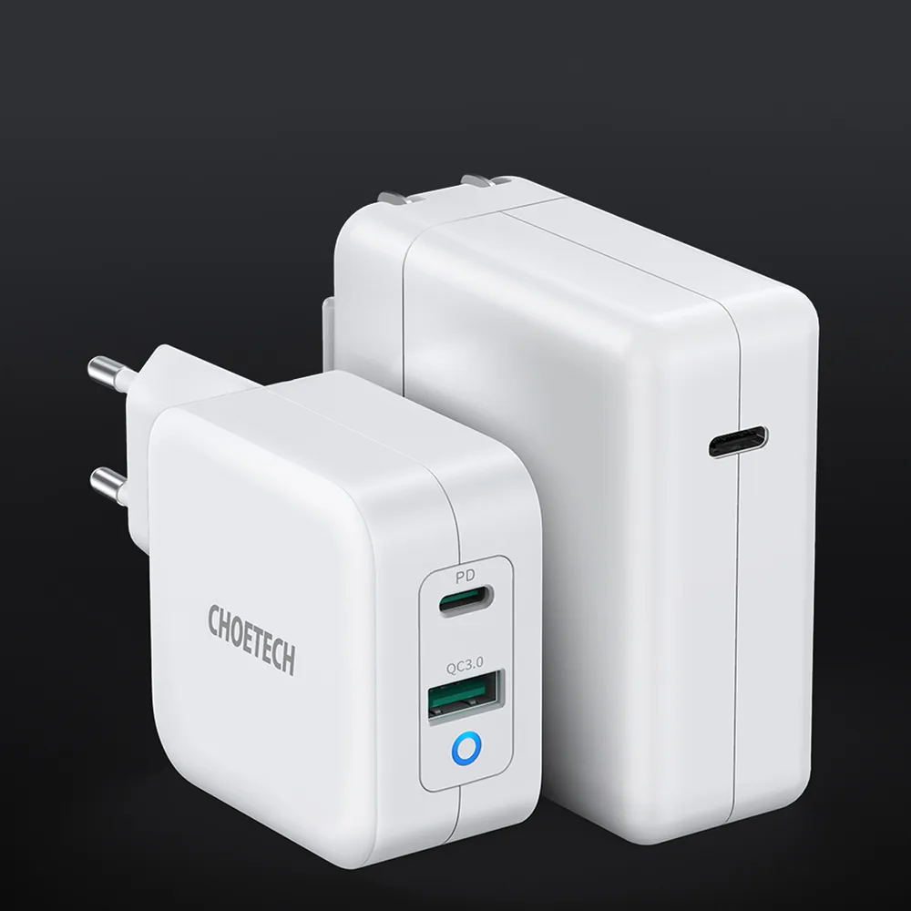 GaN USB Type-C PD USB-A QC3.0 65W 3.25A Fast Wall Charger, White 6