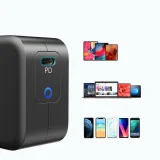 GaN USB Type-C 61 W 3 A Power Delivery gyors fali töltő, fekete 5