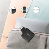 Încărcător rapid de perete USB Type-C PD 60W 3A, negru 6