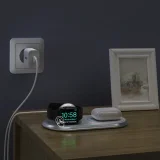 Încărcător wireless Qi 2-în-1 pentru Apple Watch cu suport USB Type-C, alb 6