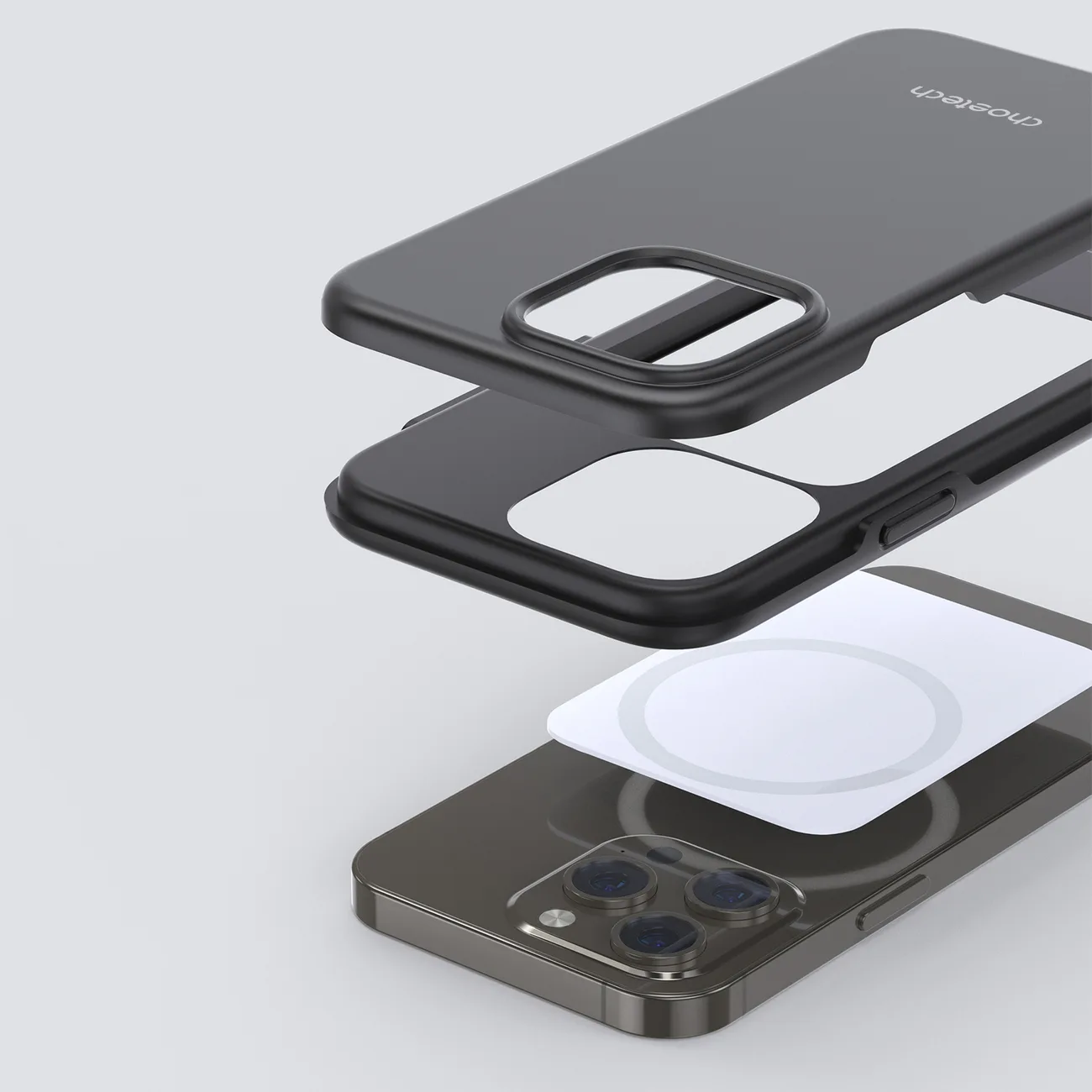 Puzdro MFM proti pádu pre iPhone 13 Pro, čierne 10