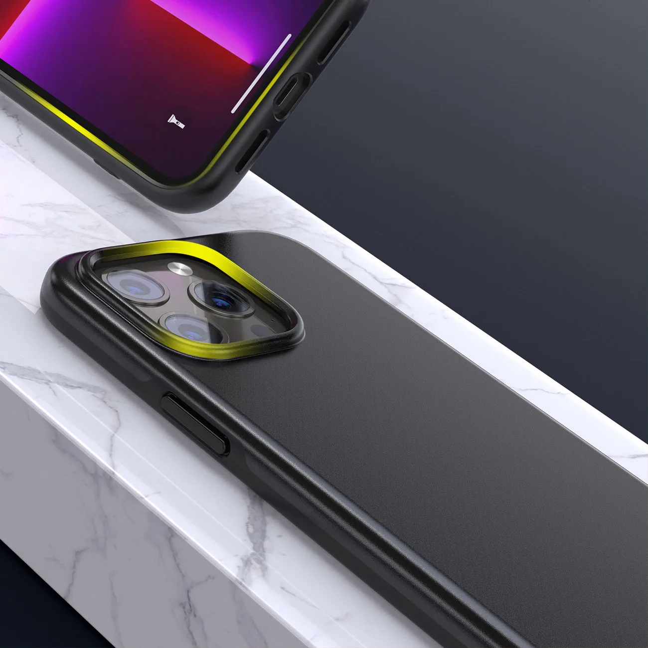 Puzdro MFM proti pádu pre iPhone 13 Pro, čierne 4