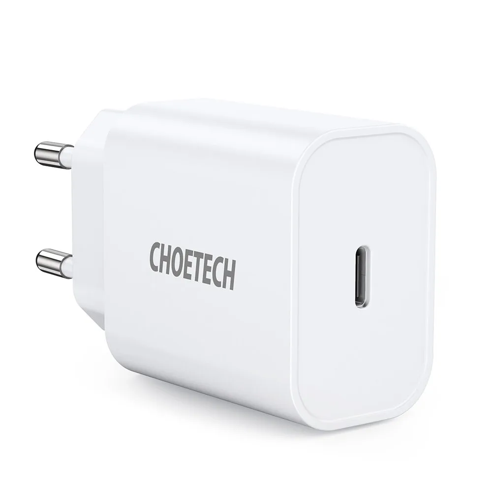 USB Type-C PD 20 W-os fali töltő, fehér