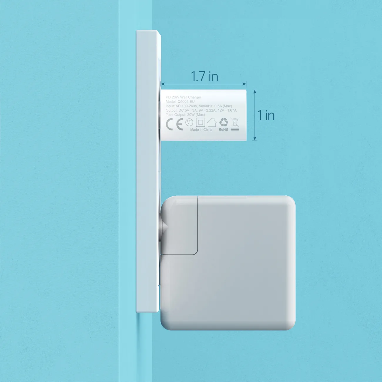 USB Type-C PD 20W Wall Charger, White 10