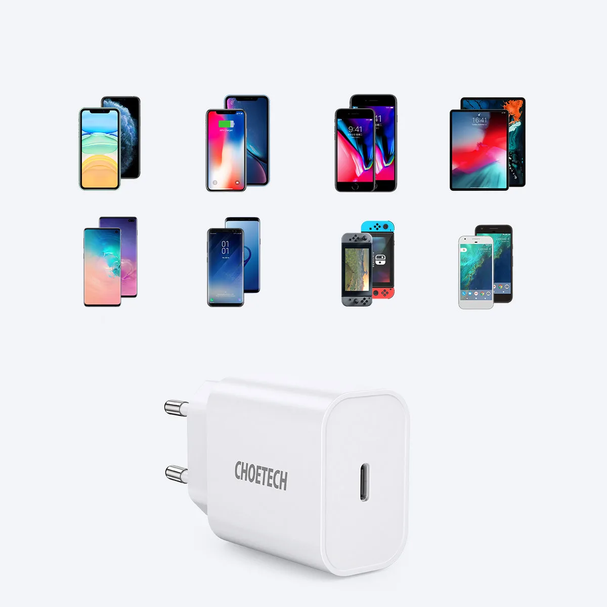 USB Type-C PD 20W Wall Charger, White 5