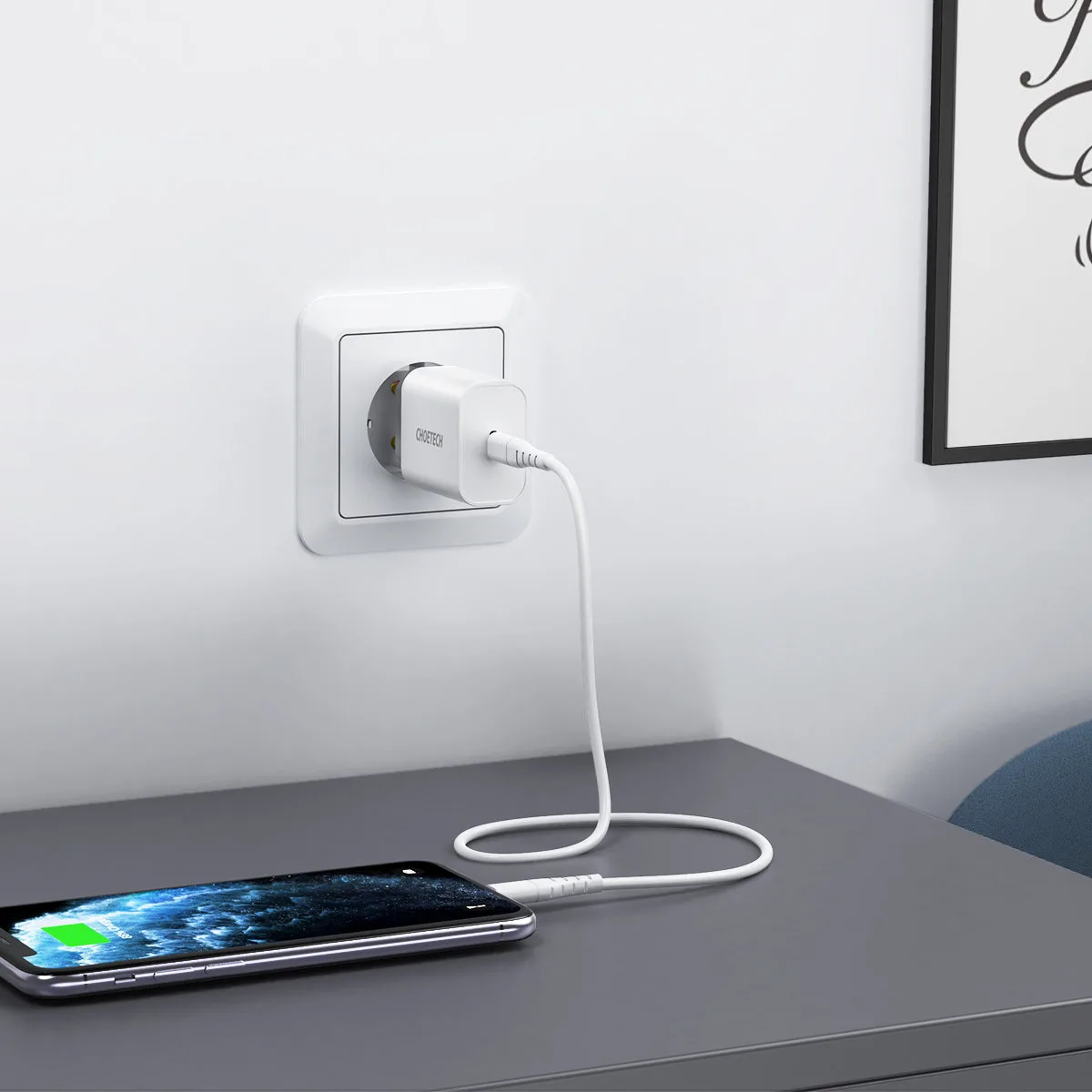 USB Type-C PD 20W Wall Charger, White 7