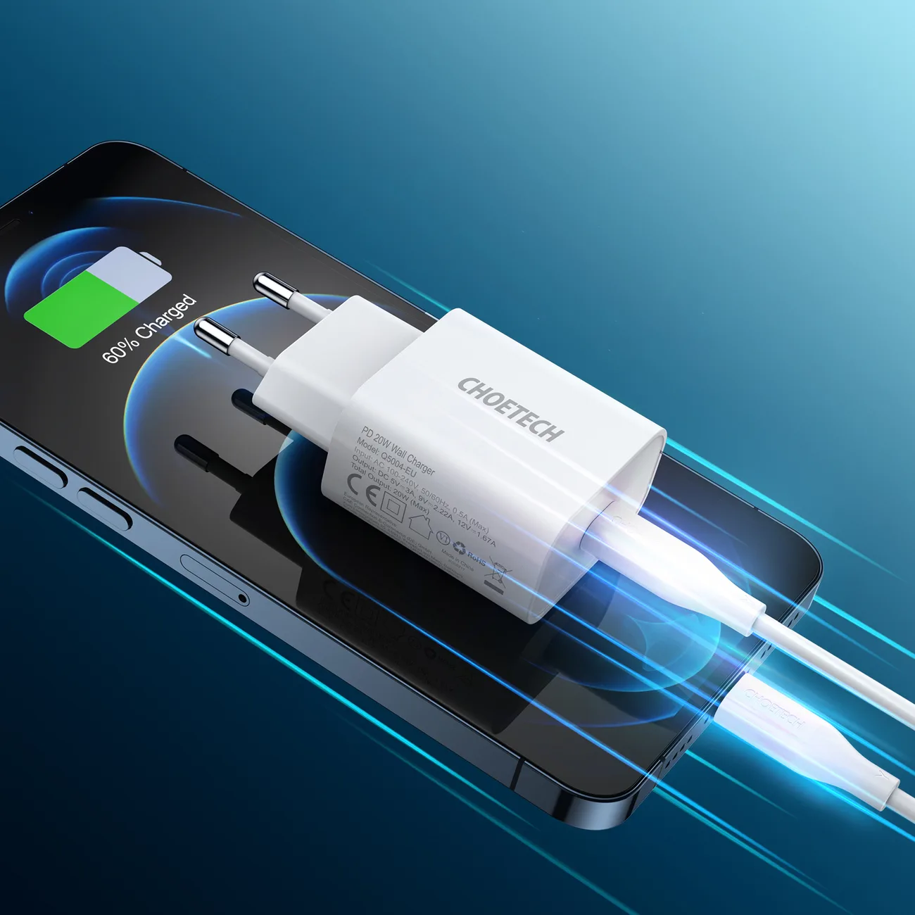 USB Type-C PD 20W Wall Charger, White 8