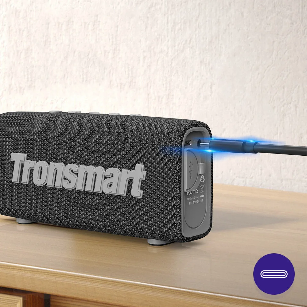 Trip Wireless Bluetooth 5.3 Speaker, IPX7 Waterproof, 10W, Black 10