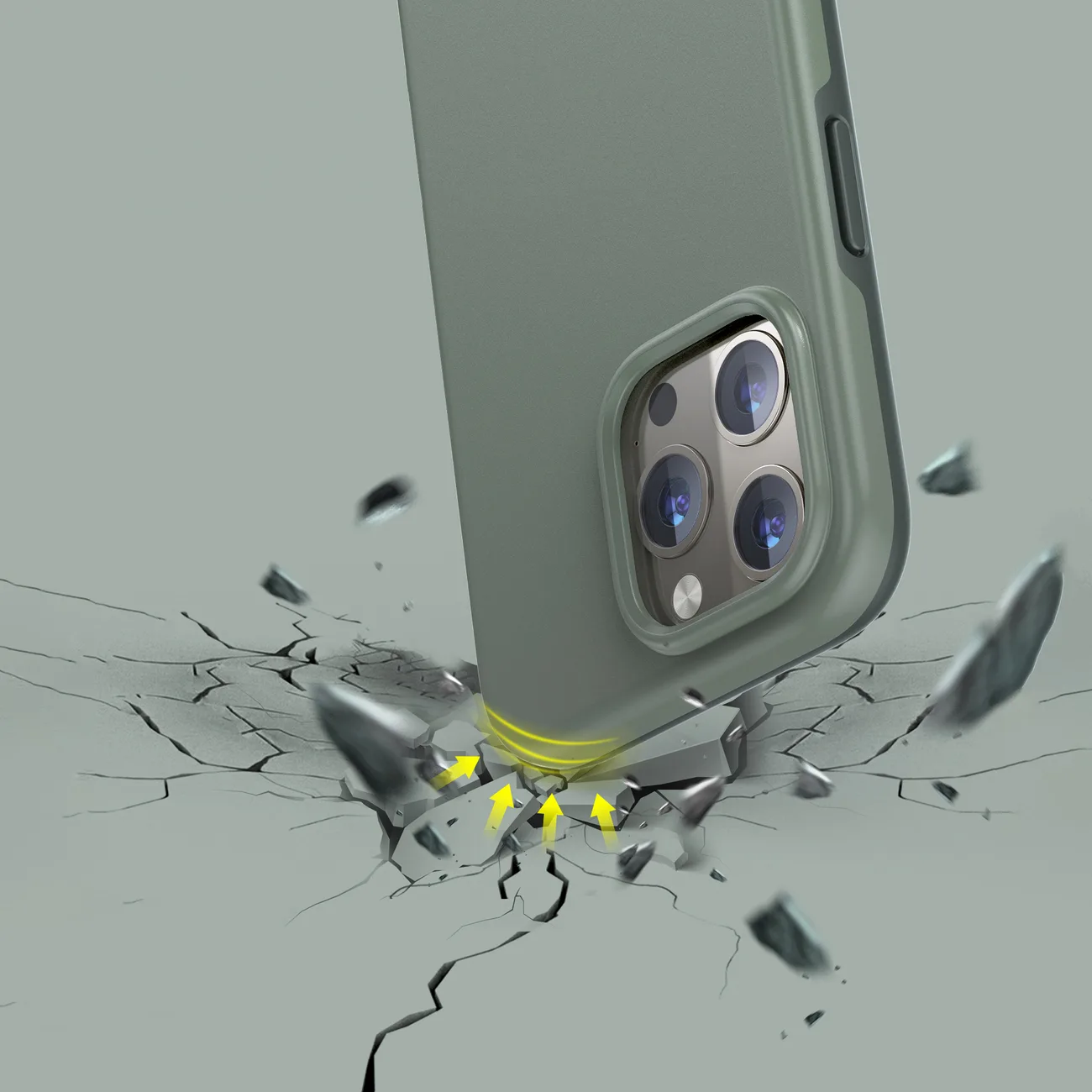 Husă anti-cădere MFM pentru iPhone 13 Pro, verde 5